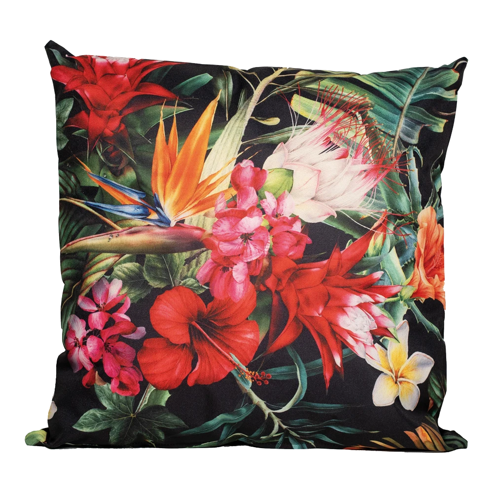 Buitenkussen Tropische Bloem 45x45cm - Tuinkussen 3 Buitenkussen Tropische Bloem 45x45cm - Tuinkussen