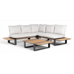 Dawson Teak Loungeset Complete Dove