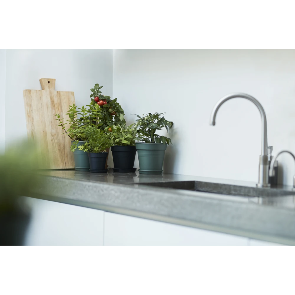 Elho Green Basics Kweekpot 40cm - Blad Groen 4 Elho Green Basics Kweekpot 40cm - Blad Groen - Afbeelding 2