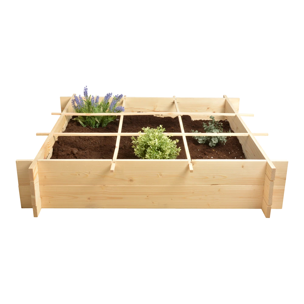 Esschert's Garden - Houten Vierkante Meter Tuin 3 Esschert's Garden - Houten Vierkante Meter Tuin