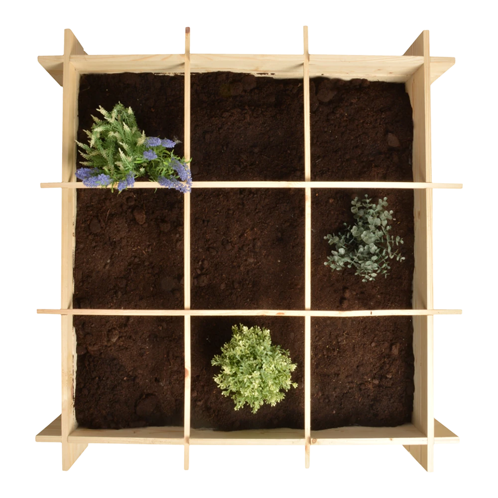 Esschert's Garden - Houten Vierkante Meter Tuin 4 Esschert's Garden - Houten Vierkante Meter Tuin - Afbeelding 2