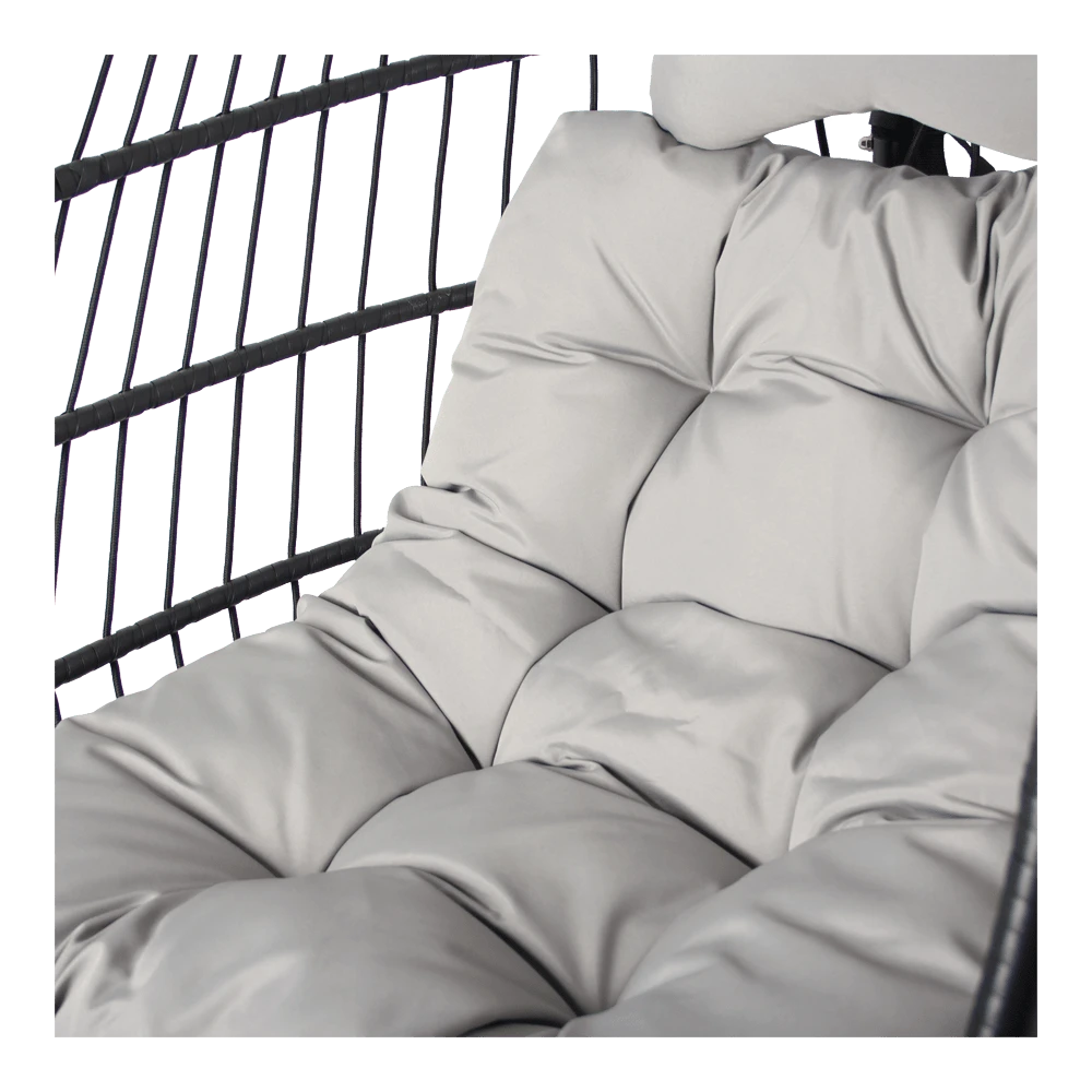 Hangstoel Norway - Inklapbaar - Zwart/Grijs 5 Hangstoel Norway - Inklapbaar - Zwart/Grijs - Afbeelding 3