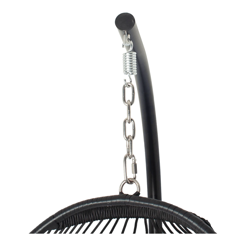 Hangstoel Norway - Inklapbaar - Zwart/Grijs 6 Hangstoel Norway - Inklapbaar - Zwart/Grijs - Afbeelding 4