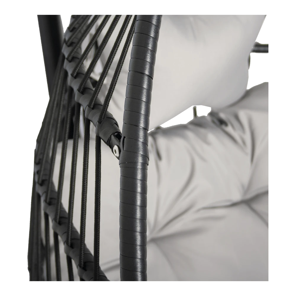 Hangstoel Norway - Inklapbaar - Zwart/Grijs 7 Hangstoel Norway - Inklapbaar - Zwart/Grijs - Afbeelding 5