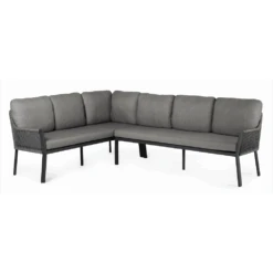 Liv Lounge Dining Set Left Charcoal