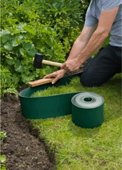 Tuinborderrand PE Groen 3mm - 10x0,15m - Nature -Pokon Winkel tuinborderrand pe groen 3mm 10x0 15m nature 4
