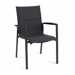 Tuinstoel Foxx - Alu Stapelbare Stoel - Charcoal