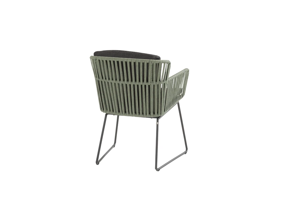 Vitali Dining Stoel - Groen - Incl. Kussens 5 Vitali Dining Stoel - Groen - Incl. Kussens - Afbeelding 3