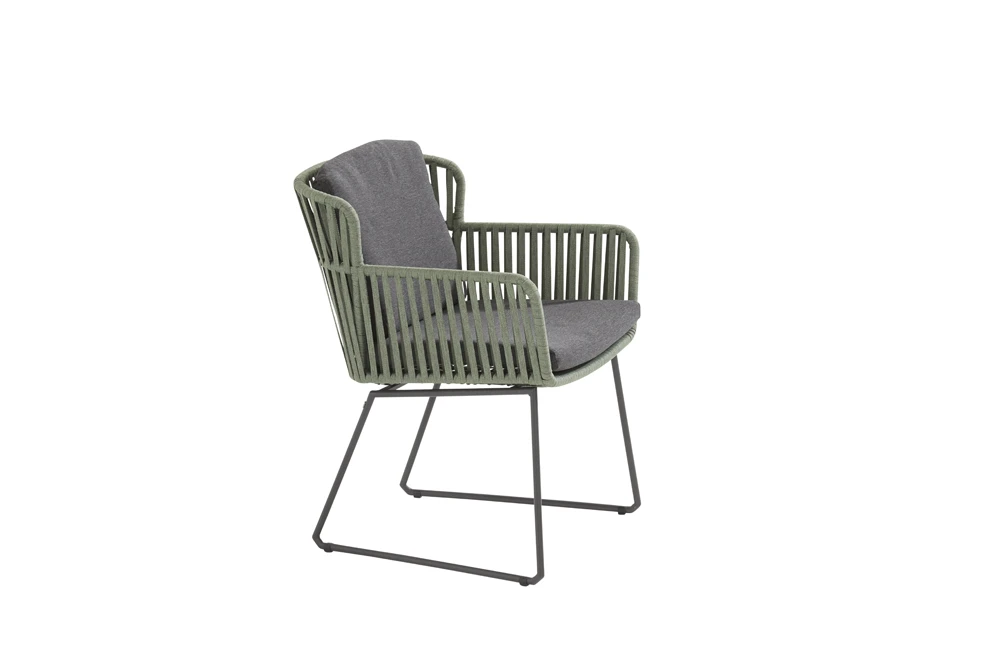 Vitali Dining Stoel - Groen - Incl. Kussens 6 Vitali Dining Stoel - Groen - Incl. Kussens - Afbeelding 4